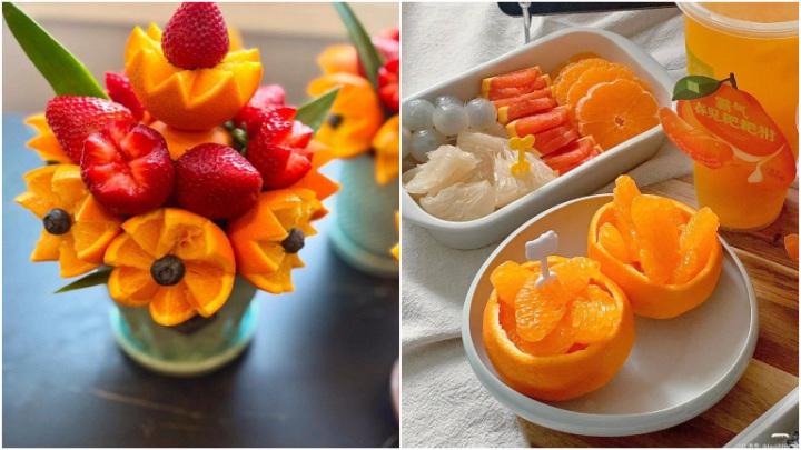 ایده‌های خلاقانه تزیین پرتقال برای سفره شب یلدا