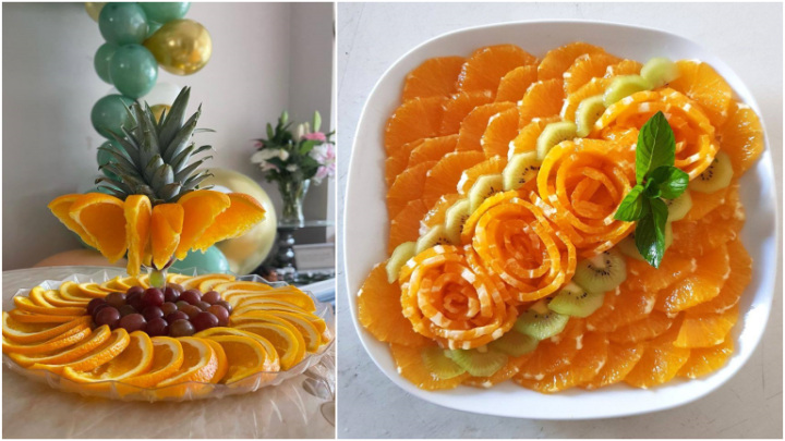 ایده‌های خلاقانه تزیین پرتقال با پوست برای سفره شب یلدا 1404