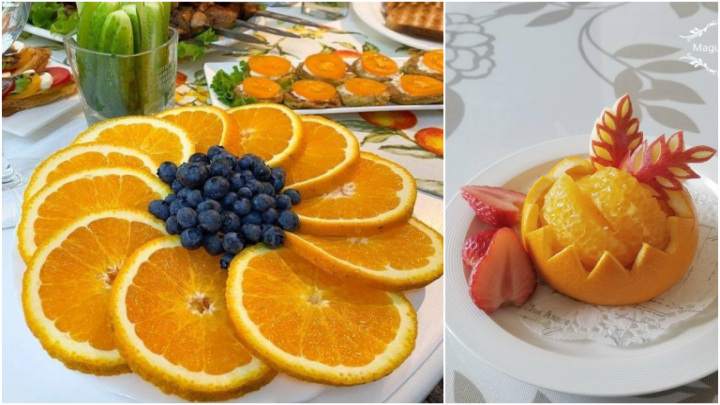 ایده‌های خلاقانه تزیین پرتقال با پوست برای سفره شب یلدا 