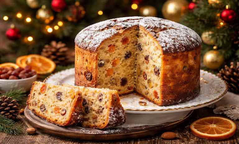 طرز تهیه پانتونه (پنتونه) ایتالیایی؛ نان شیرینی مخصوص کریسمس