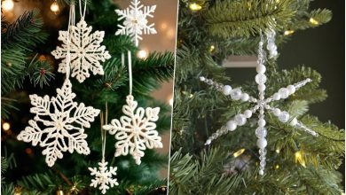 8 ایده‌ برف دست ساز برای تزیین درخت کریسمس 2026
