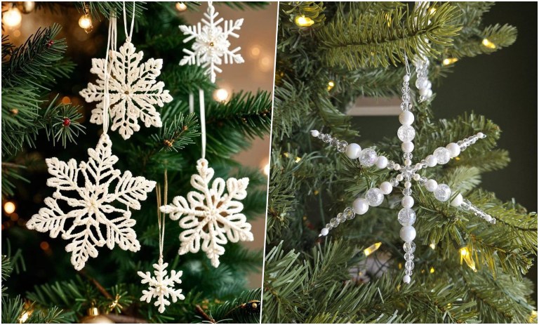 8 ایده‌ برف دست ساز برای تزیین درخت کریسمس 2026