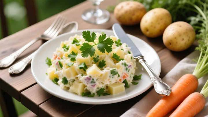 نکات و فوت‌وفن‌ های طرز تهیه سالاد سیب زمینی قالبی