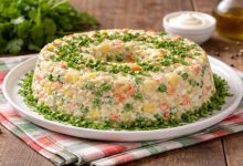 سالاد سیب زمینی قالبی؛ طعمی منحصر به فرد برای کریسمس