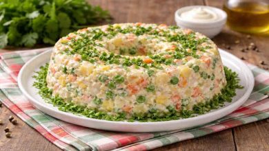 سالاد سیب زمینی قالبی؛ طعمی منحصر به فرد برای کریسمس