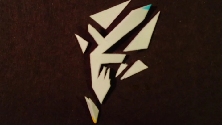 شکل دادن به دانه برف کاغذی