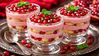 تیرامیسو انار شب یلدا؛ دسر مجلسی و خوشرنگ