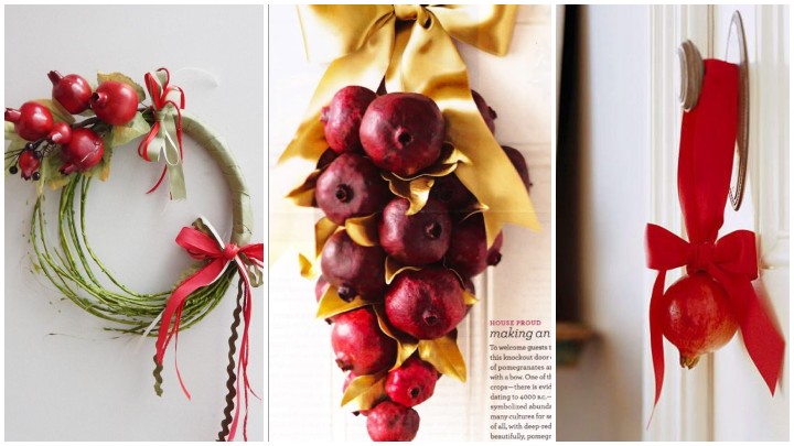 تزیین انار با روبان تزیین انار با روبان