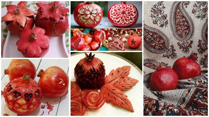 حکاکی روی پوست انار حکاکی روی پوست انار