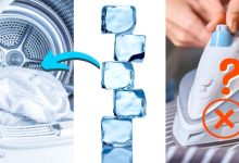 ریختن یخ در ماشین لباسشویی؛ راه‌حل حذف چروک و پرز لباس‌ها؛ Putting ice in the washing machine_ a solution to removing wrinkles and lint from clothes