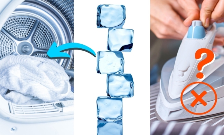 ریختن یخ در ماشین لباسشویی؛ راهحل حذف چروک و پرز لباسها؛ Putting ice in the washing machine_ a solution to removing wrinkles and lint from clothes