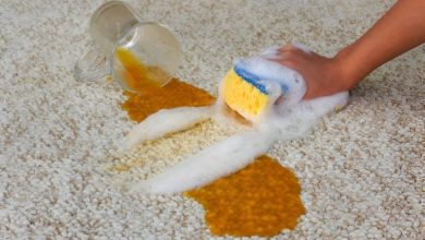 روش حرفهای پاک کردن لکه آب پرتقال بدون سفیدک زدن فرش