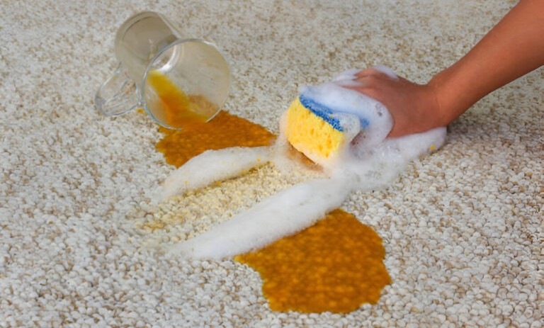 روش حرفهای پاک کردن لکه آب پرتقال بدون سفیدک زدن فرش
