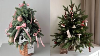 ایده‌های ساده و جذاب برای تزیین درخت کریسمس کوچک