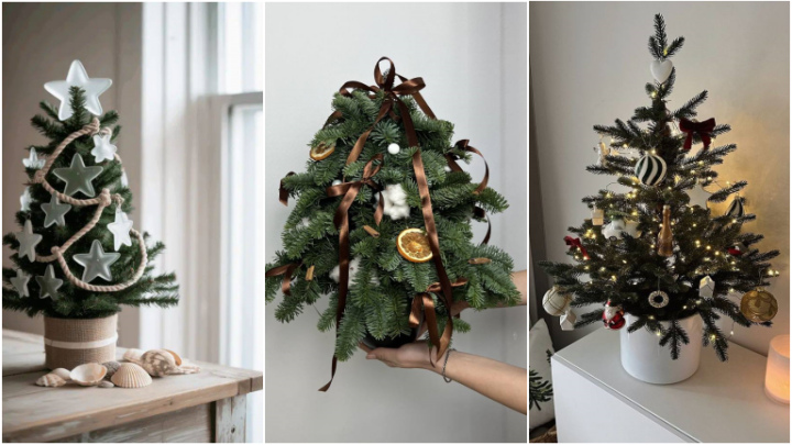 آویزان کردن میوه‌های زمستانی به درخت کریسمس