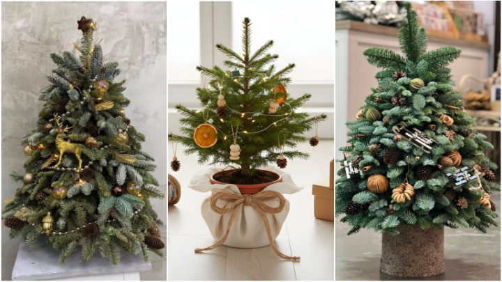 آویزان کردن عروسک‌های زمستانی به درخت کریسمس