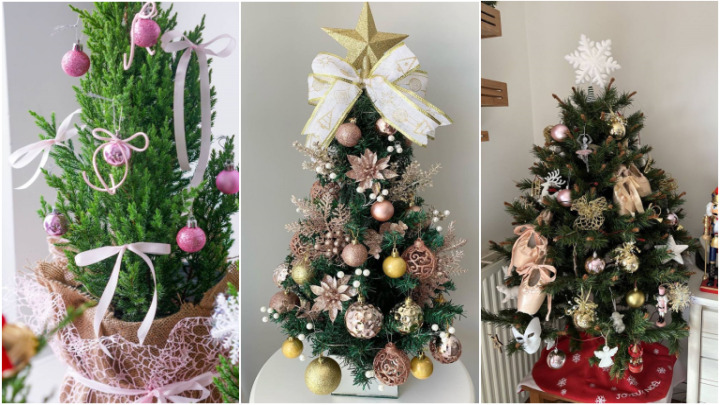 استفاده از گوی‌های رنگی برای تزئیین درخت کریسمس