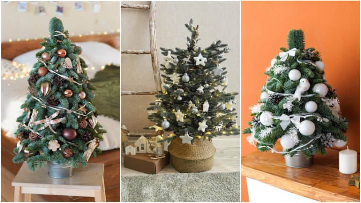 تزئیین درخت کریسمس برفی