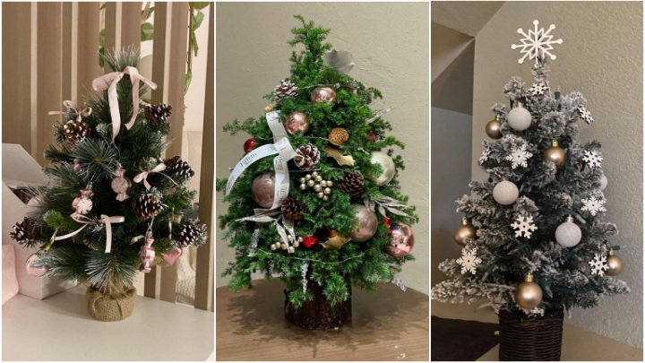 استفاده از عناصر زمستانی برای درخت کریسمس