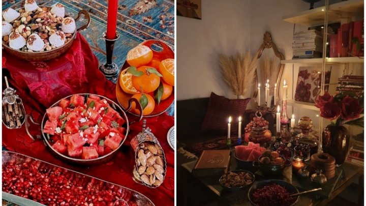 تزیینات ترند سفره شب یلدای ۱۴۰۴؛ ست میوه‌آرایی طبیعی و ساده