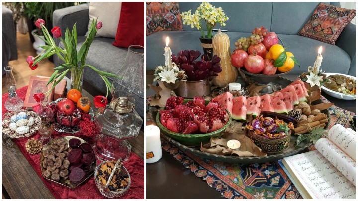 تزیینات ترند سفره شب یلدای ۱۴۰۴؛ جزئیات شیک