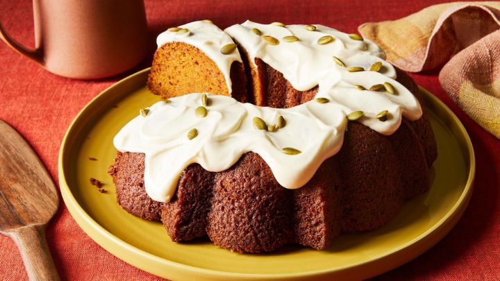 کیک کدو حلوایی یلدایی کیک کدو حلوایی یلدایی