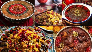 معرفی غذاهای مخصوص شب یلدا در شهرهای مختلف ایران