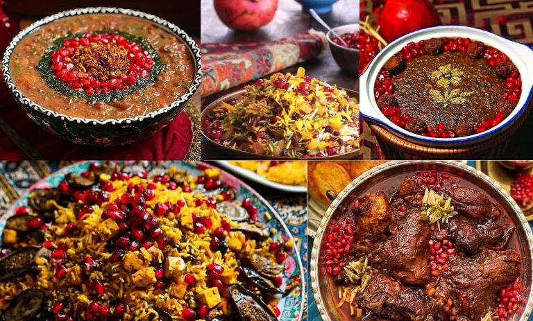 معرفی غذاهای مخصوص شب یلدا در شهرهای مختلف ایران