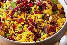 طرز تهیه انار پلو مخصوص شب یلدا