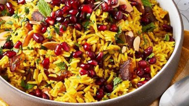 طرز تهیه انار پلو مخصوص شب یلدا
