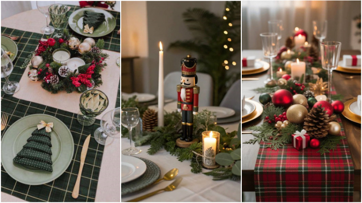 ایدههای تزیین میز غذاخوری برای سال نو میلادی ایدههای تزیین میز غذاخوری برای سال نو میلادی