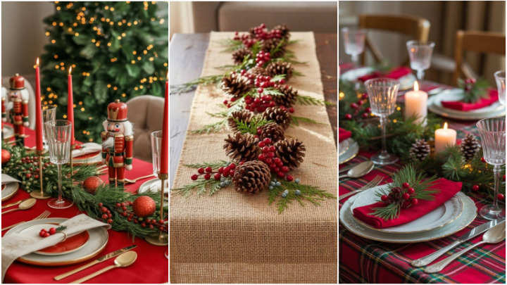 ایدههای تزیین میز غذاخوری برای سال نو میلادی ایدههای تزیین میز غذاخوری برای سال نو میلادی