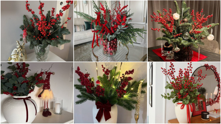 ایدههای جذاب تزیین گل و گلدانها برای سال نو میلادی ایدههای جذاب تزیین گل و گلدانها برای سال نو میلادی