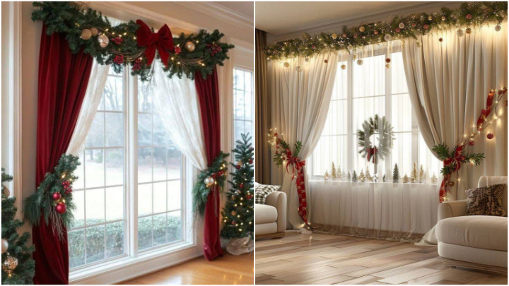 ایده‌های جذاب تزیین پرده‌ها در برای سال نو میلادی