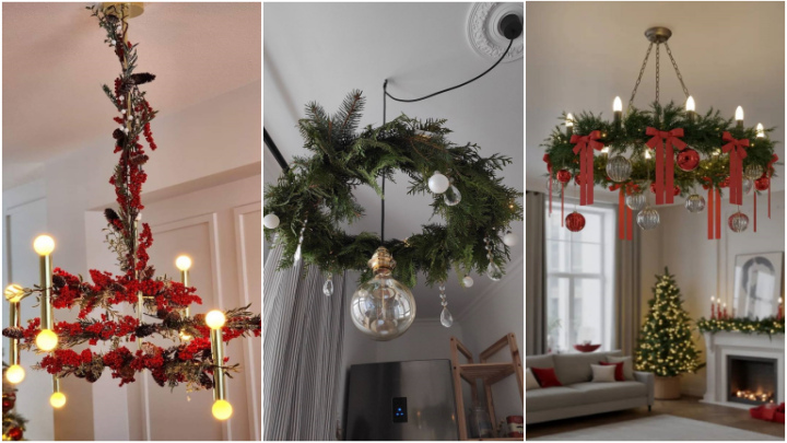 ایدههای جذاب تزیین لوسترها برای سال نو میلادی ایدههای جذاب تزیین لوسترها برای سال نو میلادی