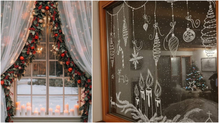 ایدههای جذاب تزیین پنجرهها برای سال نو میلادی ایدههای جذاب تزیین پنجرهها برای سال نو میلادی