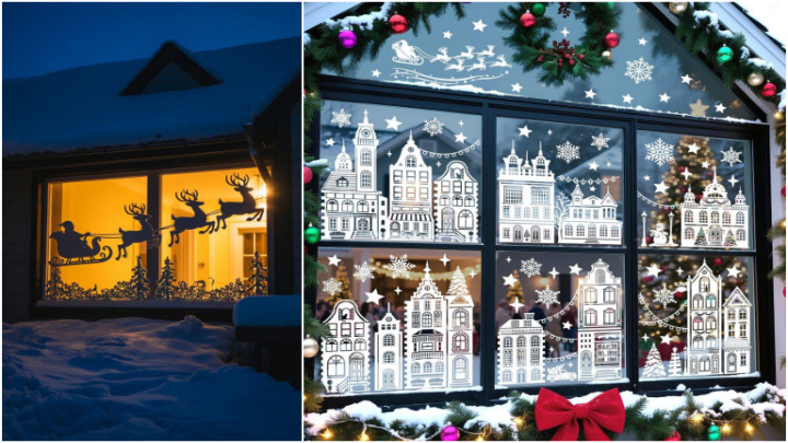 ایدههای جذاب تزیین پنجرهها برای سال نو میلادی ایدههای جذاب تزیین پنجرهها برای سال نو میلادی