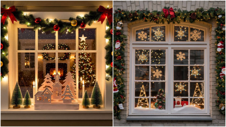 ایدههای جذاب تزیین پنجرهها برای سال نو میلادی ایدههای جذاب تزیین پنجرهها برای سال نو میلادی