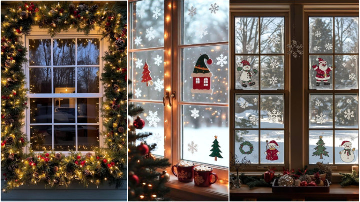 ایدههای جذاب تزیین پنجرهها برای سال نو میلادی ایدههای جذاب تزیین پنجرهها برای سال نو میلادی