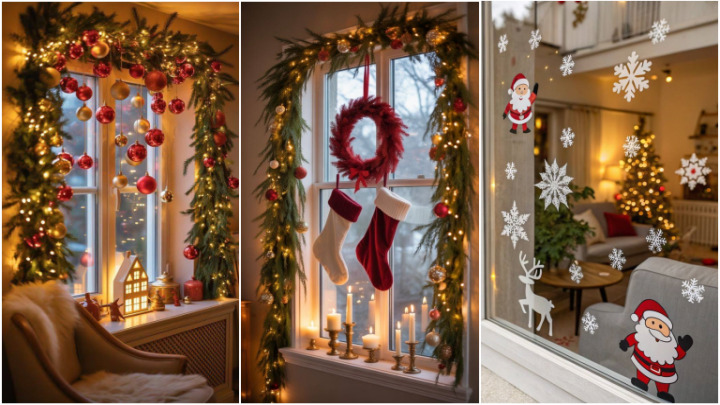 ایدههای جذاب تزیین پنجرهها برای سال نو میلادی ایدههای جذاب تزیین پنجرهها برای سال نو میلادی