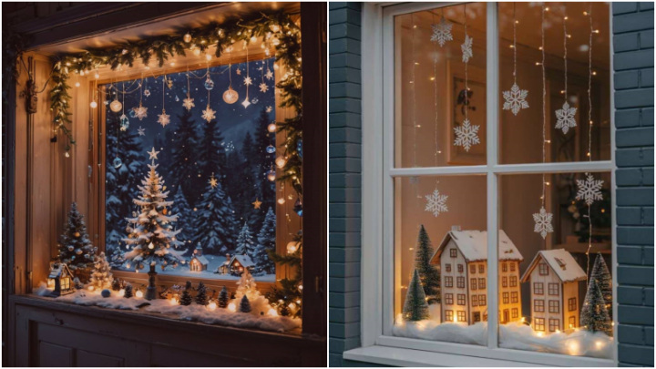 ایدههای جذاب تزیین پنجرهها برای سال نو میلادی ایدههای جذاب تزیین پنجرهها برای سال نو میلادی