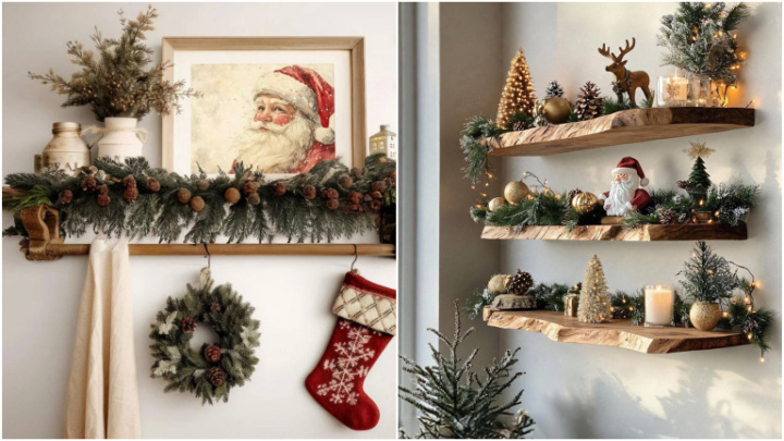 ایدههای جذاب تزیین شلفها برای سال نو میلادی ایدههای جذاب تزیین شلفها برای سال نو میلادی