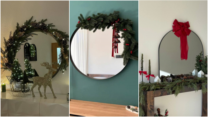 ایدههای جذاب تزیین آینه و میز کنسول برای سال نو میلادی ایدههای جذاب تزیین آینه و میز کنسول برای سال نو میلادی