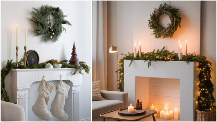 ایدههای جذاب تزیین فضای اطراف شومینه برای سال نو میلادی ایدههای جذاب تزیین فضای اطراف شومینه برای سال نو میلادی
