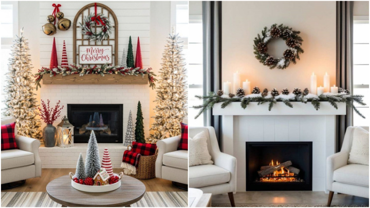 ایدههای جذاب تزیین فضای اطراف شومینه برای سال نو میلادی ایدههای جذاب تزیین فضای اطراف شومینه برای سال نو میلادی