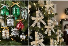 10 روش‌ ساده و جالب برای تزیین درخت کریسمس با وسایل دورریختنی