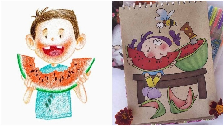 نقاشی فانتزی برای شب یلدا نقاشی فانتزی برای شب یلدا