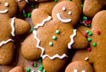 طرز تهیه کوکی زنجبیلی کریسمسی در طرح‌ها و تزیینات مختلف
