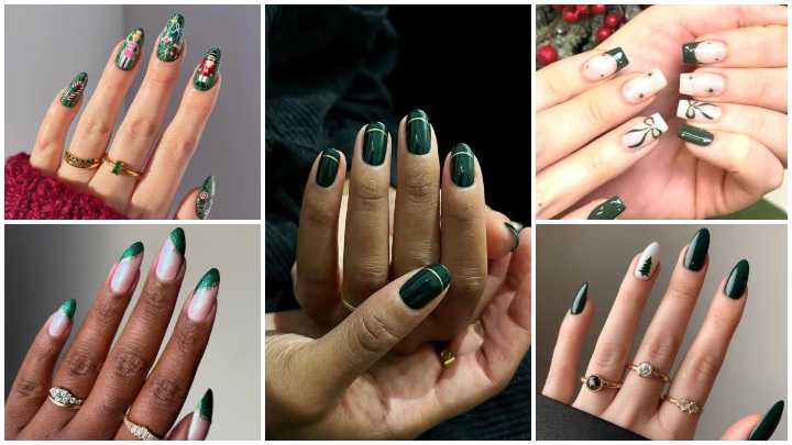 ایدههای خلاقانه طراحی ناخن سبز با تم کریسمس 2026 ایدههای خلاقانه طراحی ناخن سبز با تم کریسمس 2026