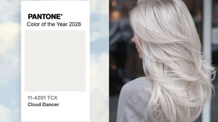 رنگ بلوند سفید سرد با الهام از زیبایی مینیمال